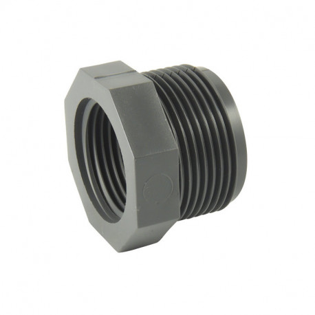 Réduction simple PVC 1" - 3/4" mâle - femelle