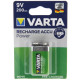 Pile rechargeable (accumulateur) 9V NiMH - VARTA