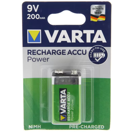 Pile rechargeable (accumulateur) 9V NiMH - VARTA