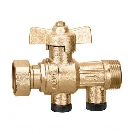 Vanne à sphère avec clapet antipollution EA intégré MF 3/4"