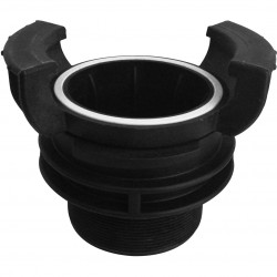 Raccord symétrique polypropylène mâle à verrou DN40