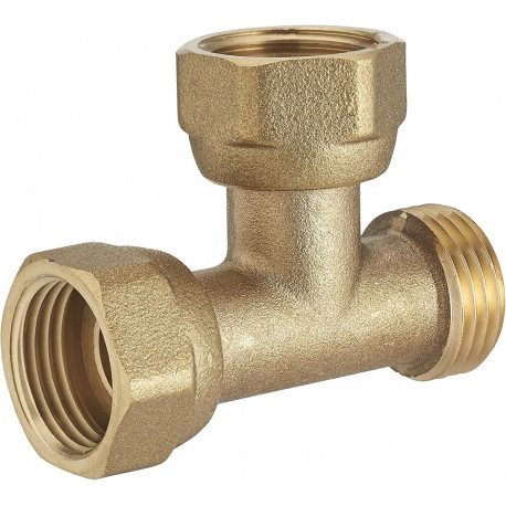 Té LAITON 1" Femelle-Femelle-Mâle