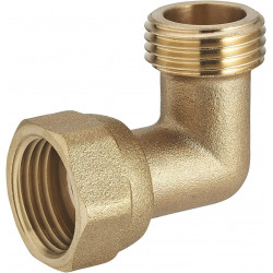 Coude LAITON 1" Mâle-Femelle avec écrou tournant