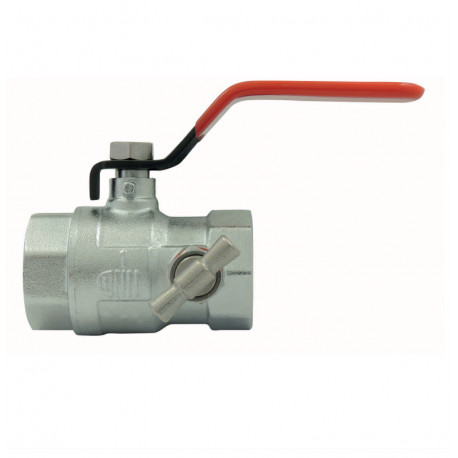 Vanne à sphère à purge laiton chromé 3/4" FF – EZFITT