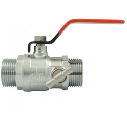 Vanne à sphère à purge laiton chromé 1/2" MM – EZFITT