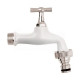 Robinet de puisage blanc 1/2" M - 3/4" M