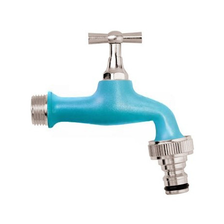 Robinet de puisage bleu 1/2" M - 3/4" M