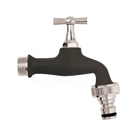 Robinet de puisage noir 1/2" M - 3/4" M