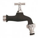 Robinet de puisage noir 1/2" M - 3/4" M