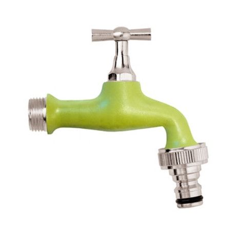 Robinet de puisage vert 1/2" M - 3/4" M