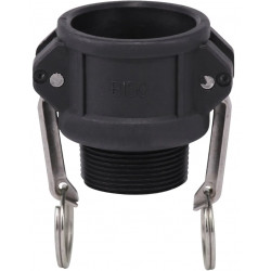 Raccords rapides polypropylène coupleur mâle B 2"