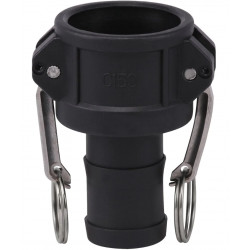 Raccords rapides polypropylène coupleur cannelé C 1"