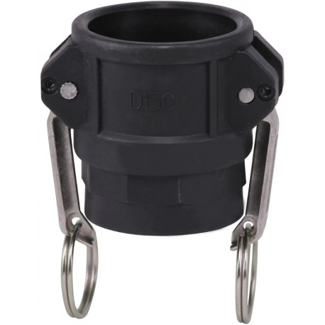 Raccords rapides polypropylène coupleur femelle D 4"