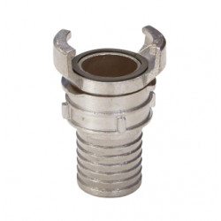 Raccord symétrique (Guillemin) à douille annelée à verrou inox Ø80