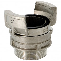 Raccord symétrique mâle à verrou inox DN32 x 1'1/4