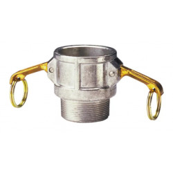 Raccords rapides aluminium coupleur mâle à cames B 1/2"