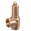 Soupape de sûreté bronze à échappement augmenté 1''1/2 F - 10 bar