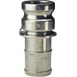 Raccords rapides aluminium adaptateur cannelé E 2"1/2