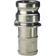 Raccords rapides aluminium adaptateur cannelé E 3"
