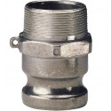 Raccords rapides aluminium adaptateur male F 2"1/2