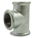 Té réduit à 90° galvanisé - FFF 1/2" x1/4"