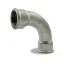 Coude à grand rayon 90° Ø1"1/2 galvanisé - FF