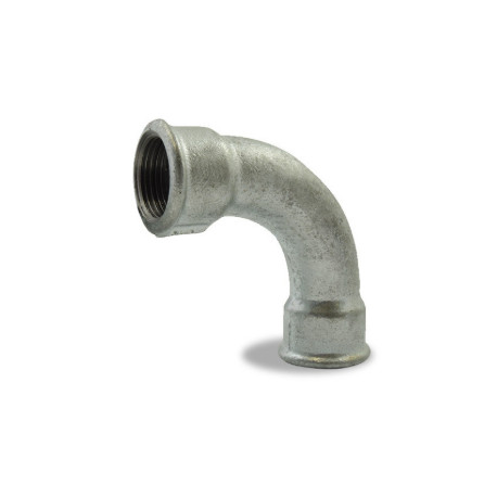 Coude à grand rayon 90° Ø2" galvanisé - Femelle-Femelle