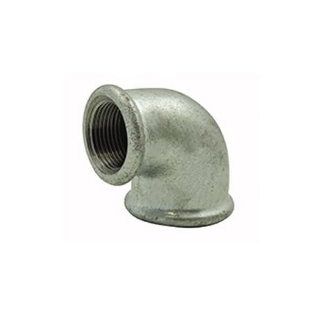 Coude 90° réduit Ø3/4" - Ø1/2" galvanisé - FF