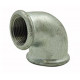 Coude 90° réduit Ø1" - Ø1/2" galvanisé - FF