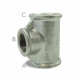 Té réduit à 90° galvanisé - FFF 1/2" x 3/8" x 3/8"