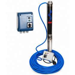 3SR PACK Pompe forage 3 pouces pré-équipée 412/40 - 0,55 kW
