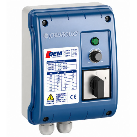 Coffret de démarrage QEM 100 pour pompes immergées 4'