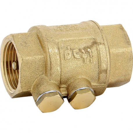 Clapet de non-retour laiton à purges FF 3/8"