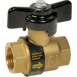 Vanne à sphère laiton avec clapet intégré Ballstop ACS 1/2"