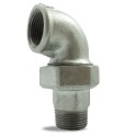 Coude Union à 90° Ø 1" Joint conique galvanisée - MF