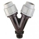Raccord Y fileté 25x3/4" mm - PLASSON