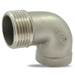 Coude inox 316 à 90° 1/4" mâle-femelle - 8092