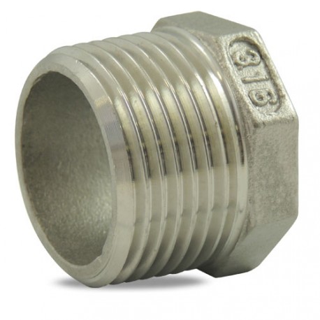 Réduction simple inox 316 1/4"-1/8" mâle-femelle - 8241