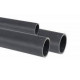 Tube PVC pression gris, 32mm diamètre, longueur 1m