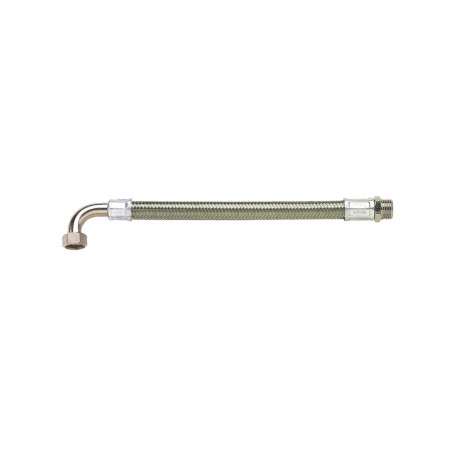 Flexible tressé inox M/F coudé 1