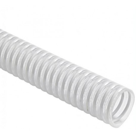 Tuyau PVC spirale acier - Alimentaire Ø intérieur 40 mm