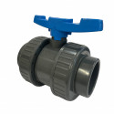 Vanne double union FF Ø75 - TECNO PLASTIC