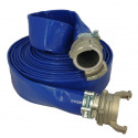 Tuyau De Refoulement Plat 3 Pouces (75mm) Longueur 30m - Raccords Storz 75-B, Pour Pompe, Incendie, Arrosage