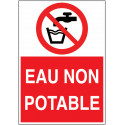 Pictogramme "eau non potable" par lot de 6