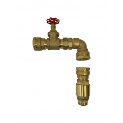 Kit raccordement Ø25 - 3/4" pour forage 3" et 4"