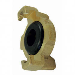 Bouchon de raccord express laiton avec joint NBR monté