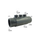 Collecteur PVC-U à coller avec 3 départs taraudés 1/2"–1/2"–1/2" – piscine - Codital 