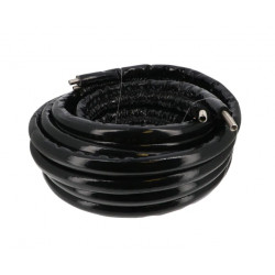 Conduit en inox bi-tube pour panneaux solaires résistant aux UV et rongeurs -10m