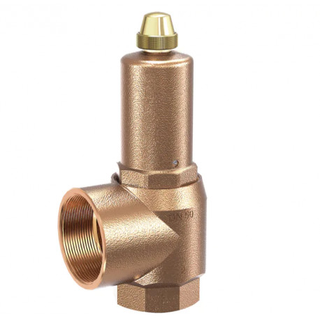 Soupape de sûreté bronze à échappement augmenté 1/2'' F - 3 bar