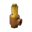 Soupape de sûreté bronze sans manomètre 1'' FF - 5 bar